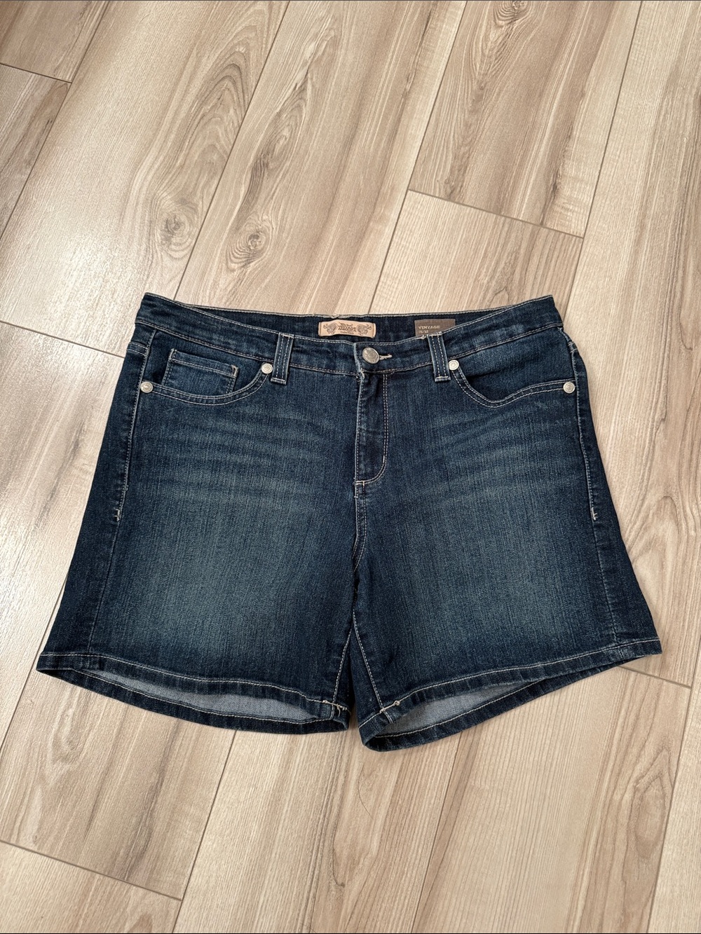 Women's Dark Blue Denim Jean Shorts - size 12/31